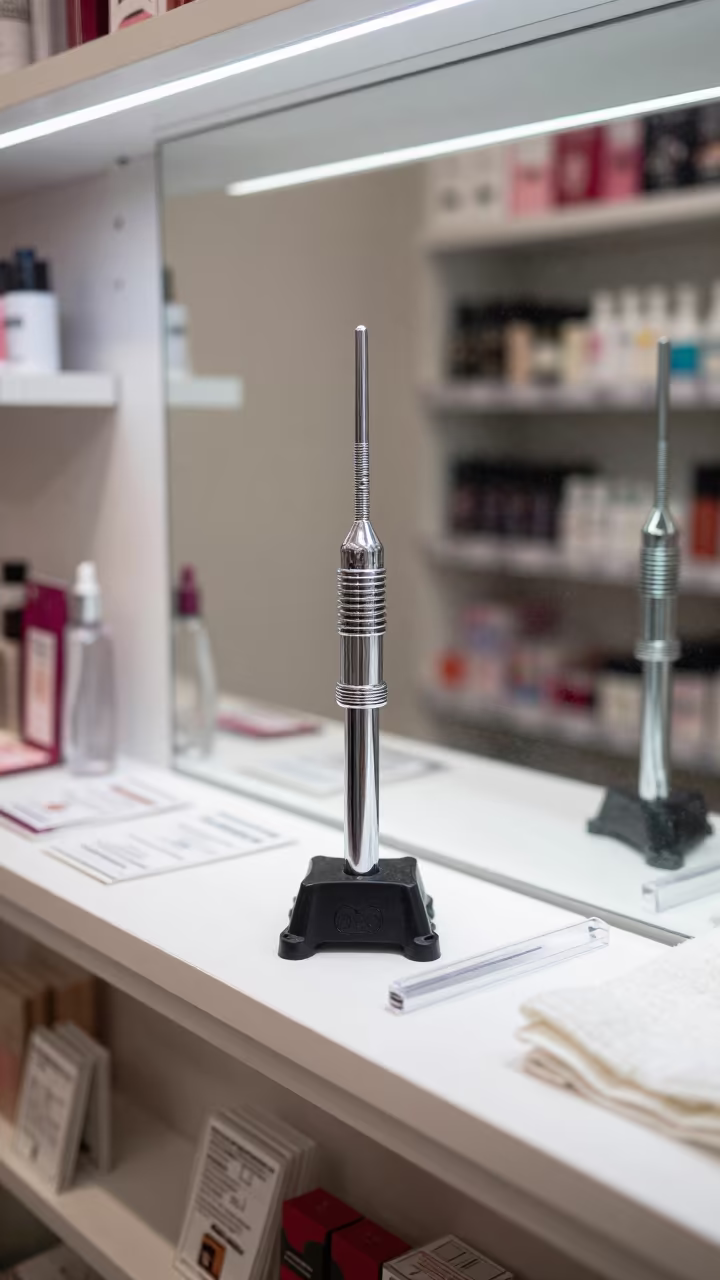 Hydraulic Chair Bleed Kit in Lucknow Beauty Supply in in a beauty supply area under white LEDs in Lucknow