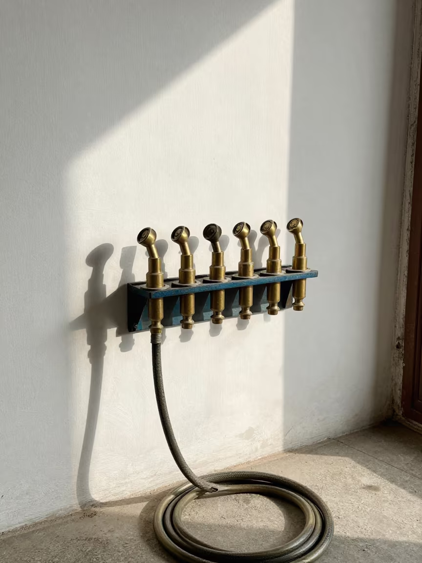 Hydrobath Nozzle Caddy in Jaipur Adoption Room in inside an adoption room in Nahargarh, Jaipur