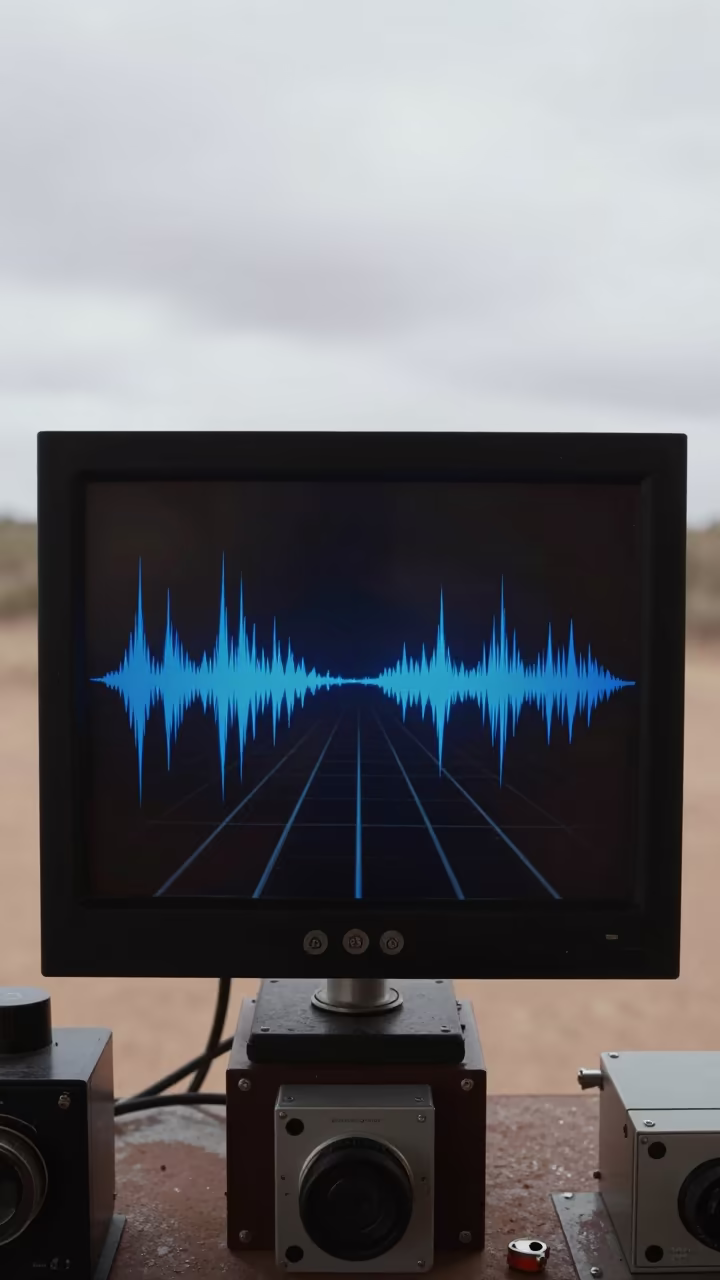 Hydrophone Monitor Blue Traces Bloemfontein in in Bloemfontein