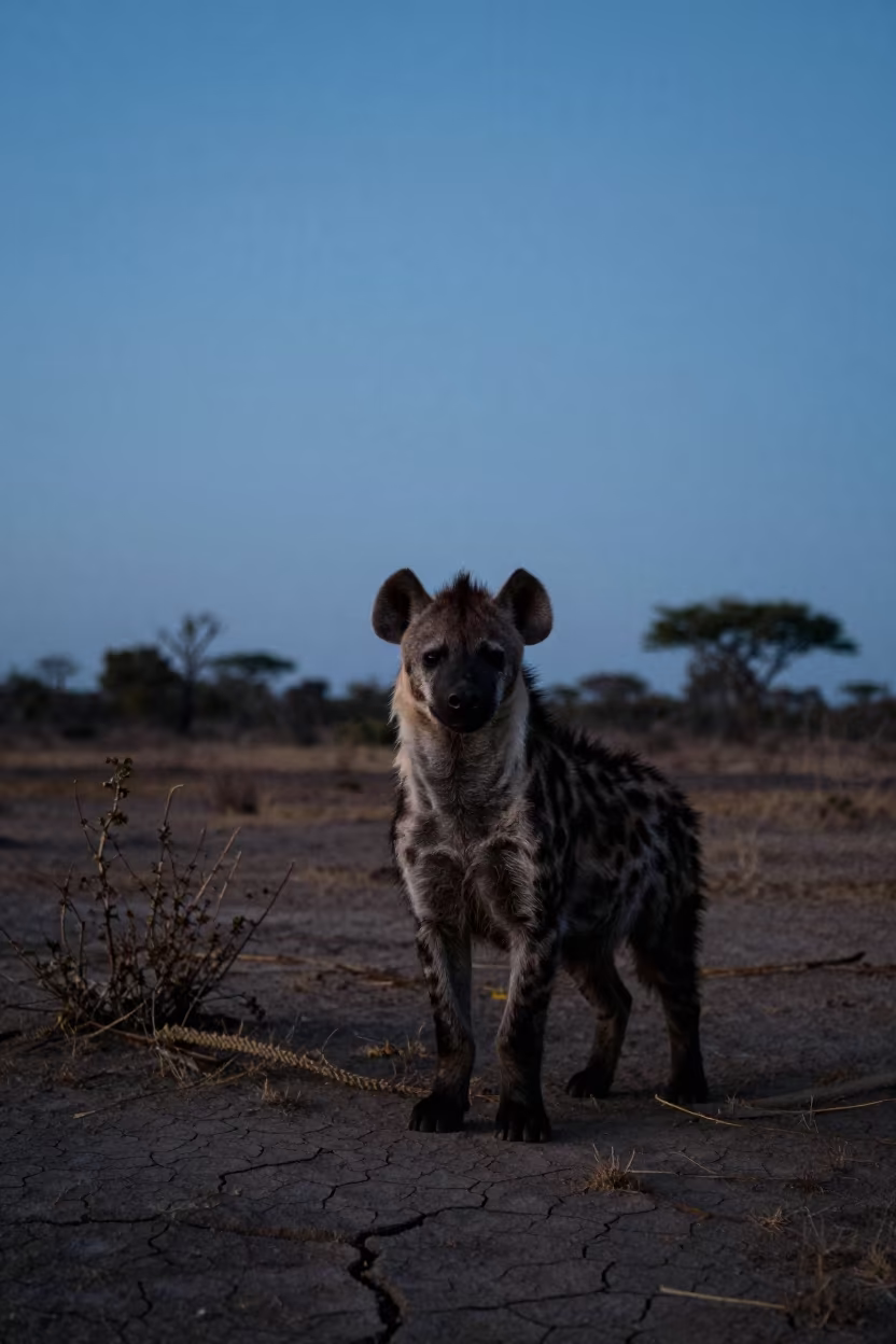 Hyena Silhouette at Twilight Near Colombo in near Colombo