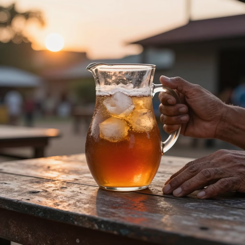 Iced Tea in Phnom Penh in in Phnom Penh, Cambodia