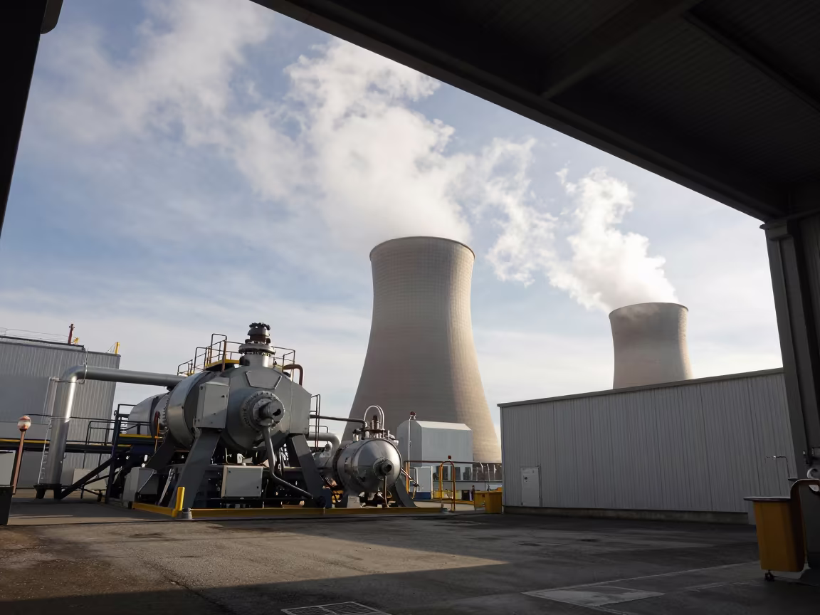 Icelandic Geothermal Plant Steam in Vancouver Shop in in a machine shop near Vancouver