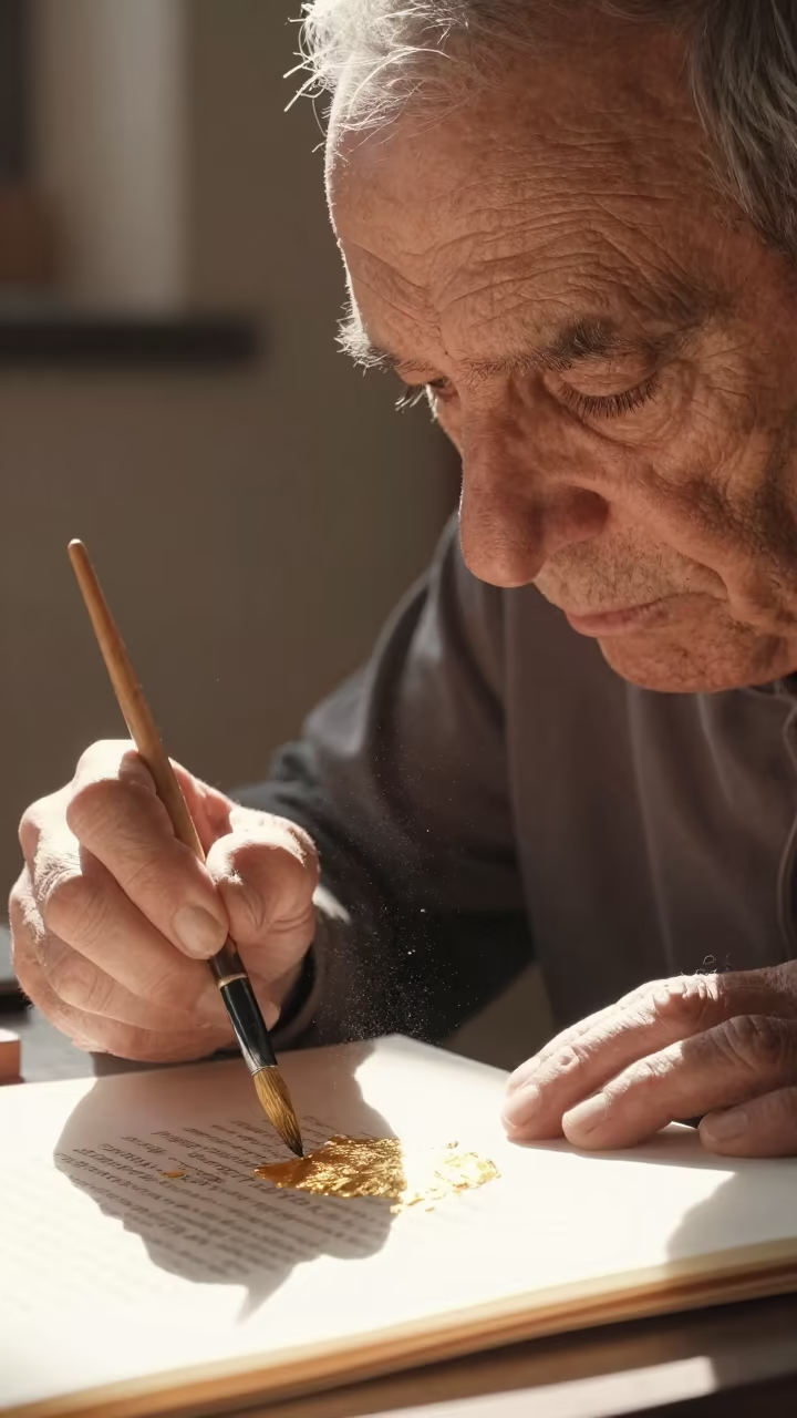 Illuminator Painting Gold Leaf Noon Light in near Reggio Emilia