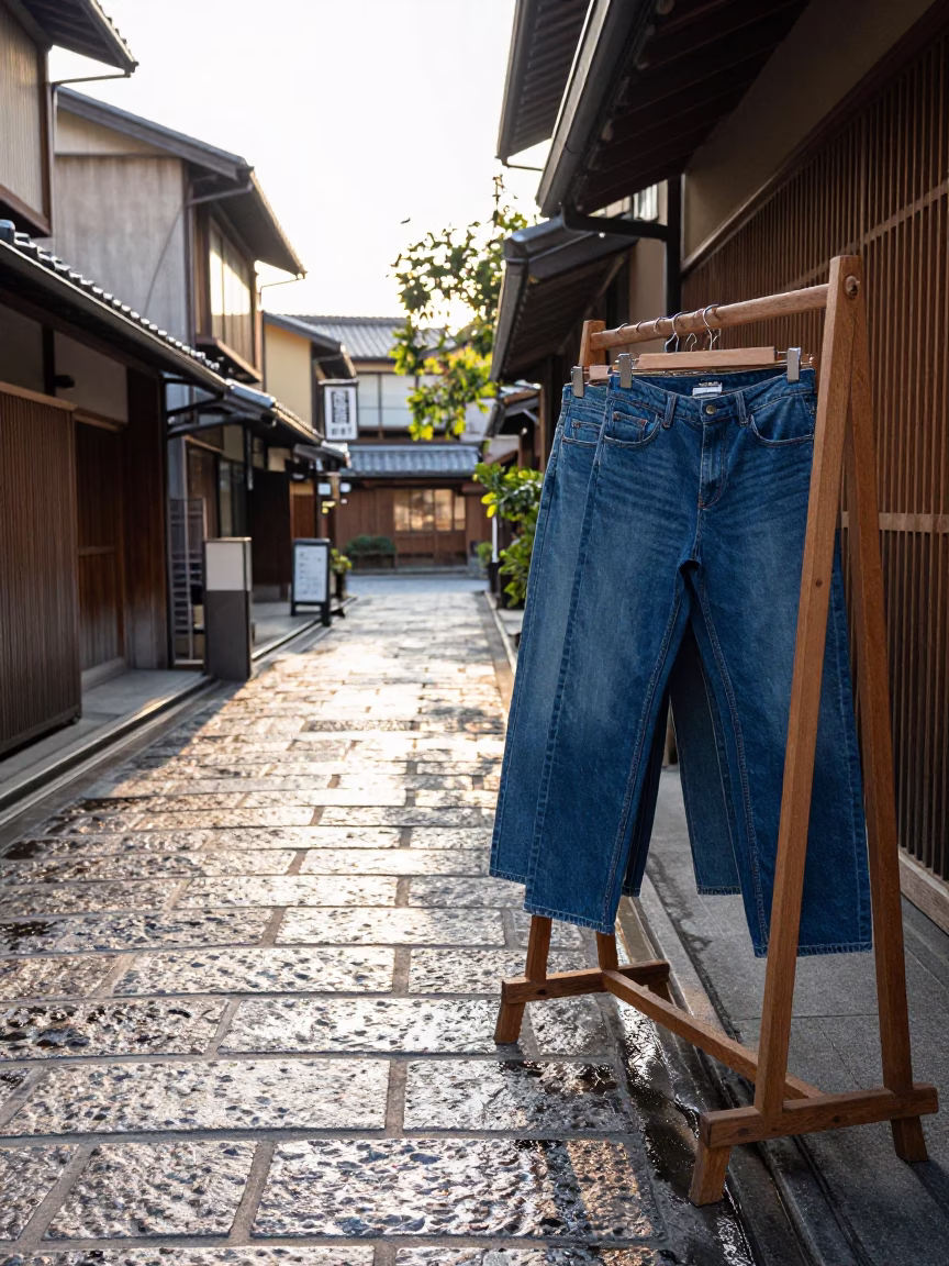 Indigo Jeans in Kyoto in in Kyoto, Japan