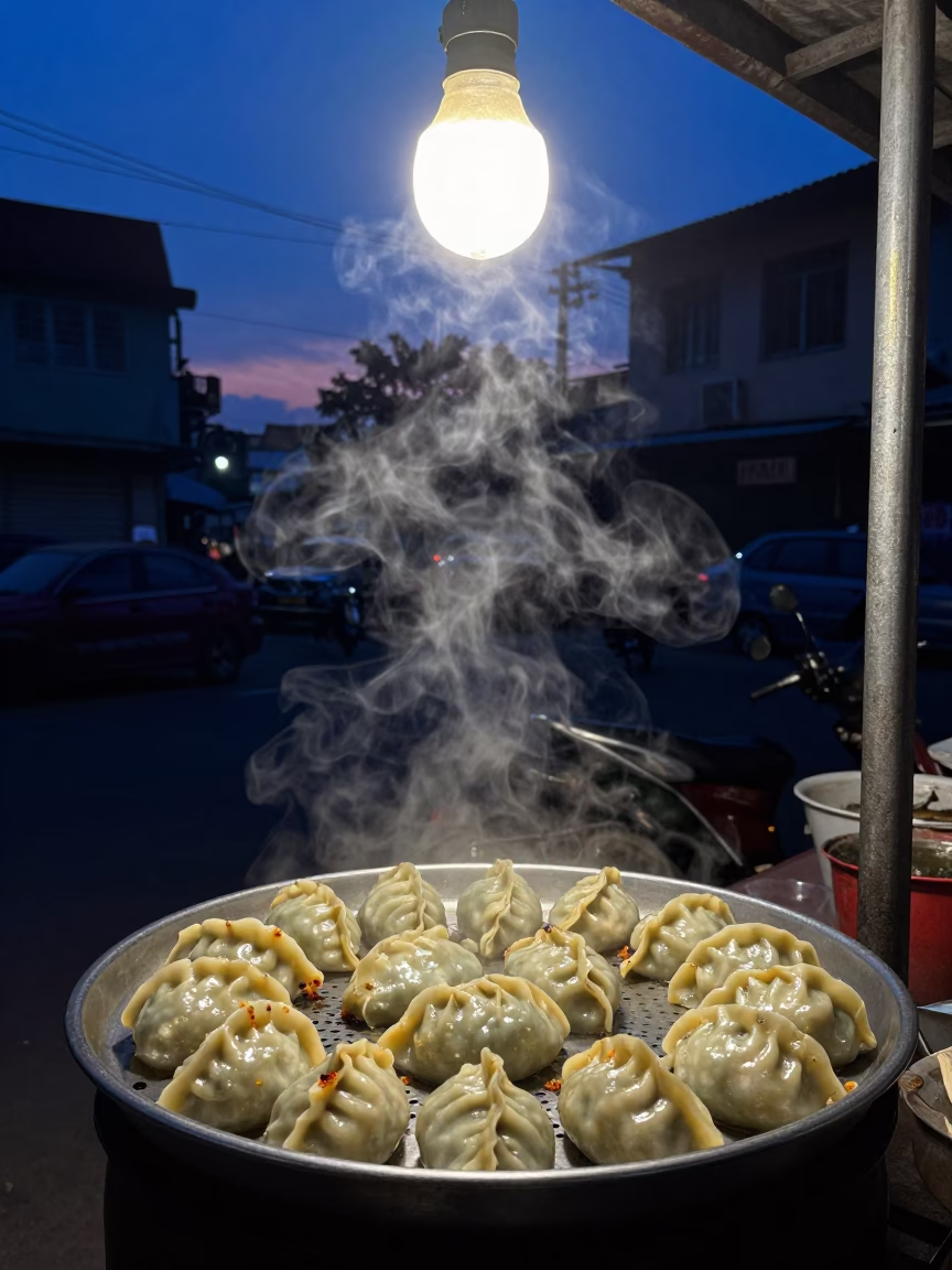 Indigo Twilight After Sunset on Spicy Chutney in Chennai in in Chennai, India
