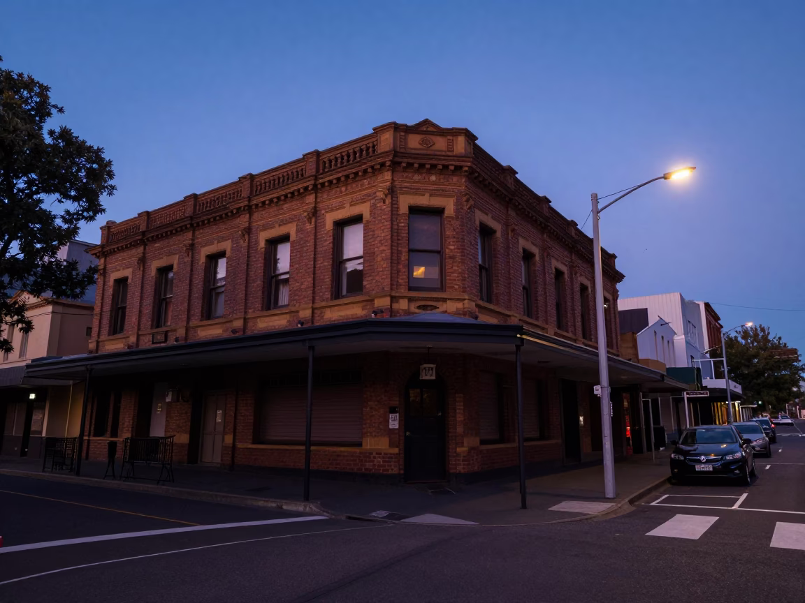 Indigo Twilight After Sunset on Street Scene in Sydney in in Sydney, New South Wales, Australia