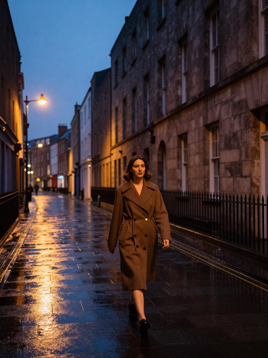 Indigo Twilight After Sunset on Street Style in Dublin in in Dublin, Ireland