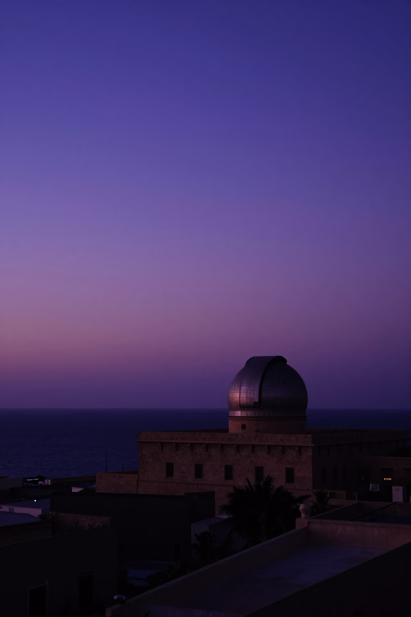 Indigo Twilight at Indigo Twilight After Sunset in Alexandria in in Alexandria, Egypt