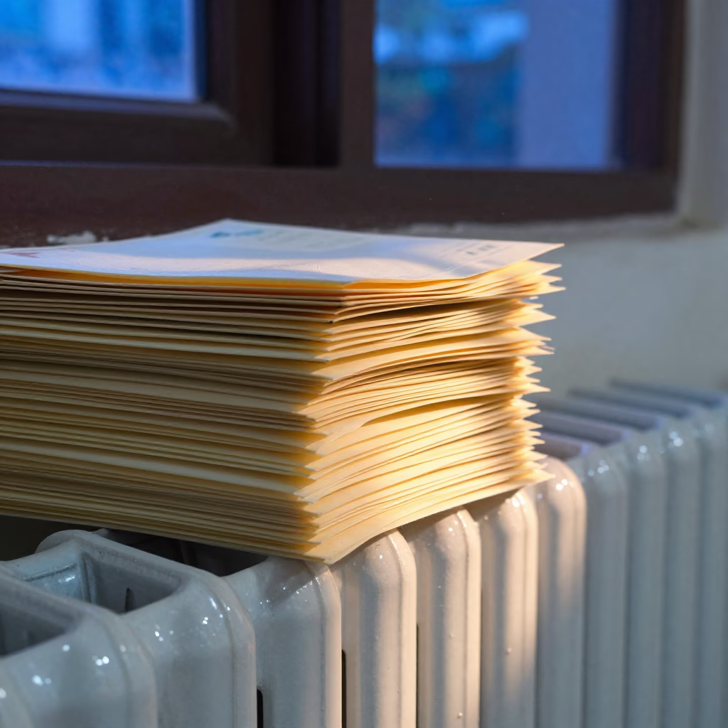 Indigo Twilight Course Packets on Library Radiator in inside a campus library reading room near Guéckédougou