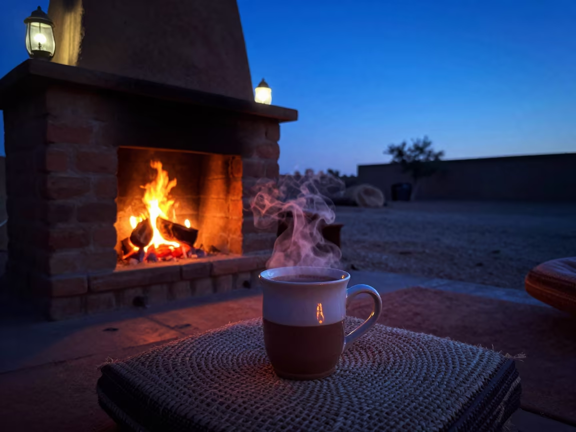 Indigo Twilight Hot Chocolate Harar Nook in on a reading nook cushion near Harar