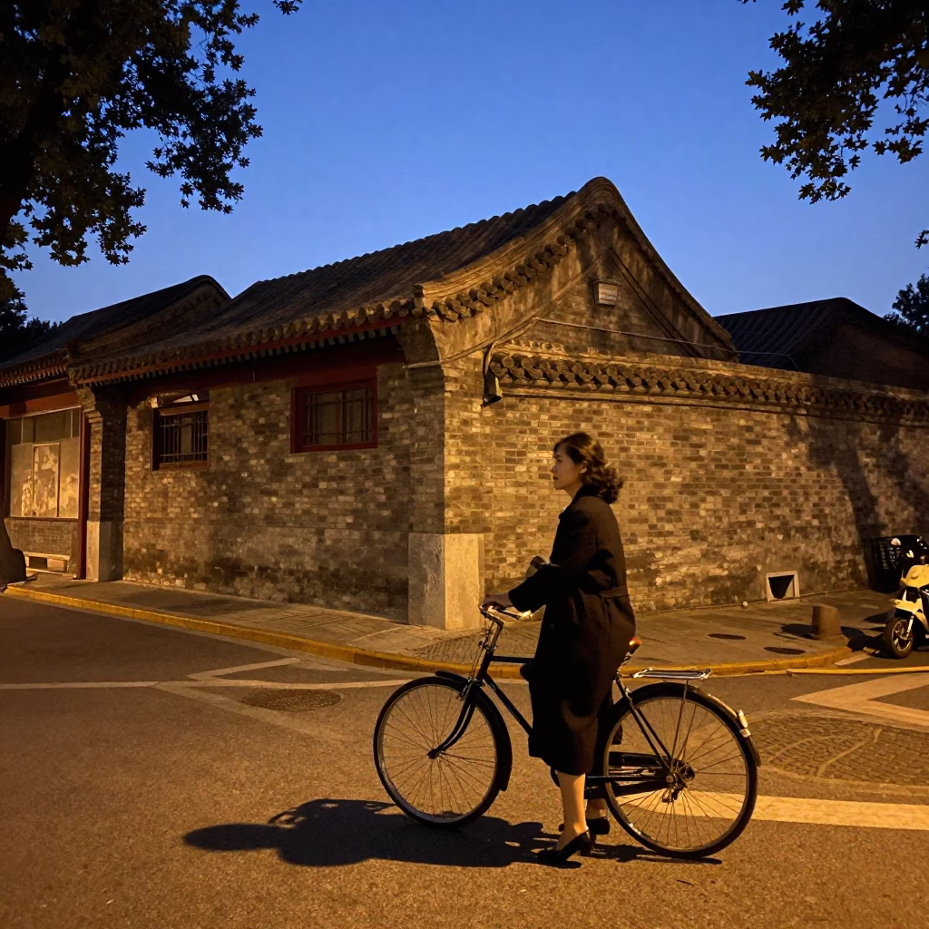 Indigo Twilight in Beijing at Indigo Twilight After Sunset in in Beijing, China