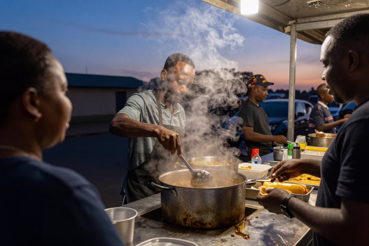 Indigo Twilight in Johannesburg at Indigo Twilight After Sunset in in Johannesburg, South Africa