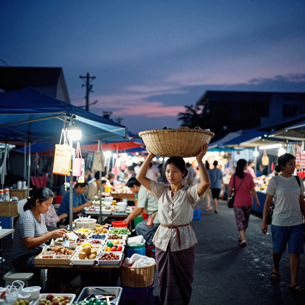 Indigo Twilight in Phuket at Indigo Twilight After Sunset in in Phuket, Thailand