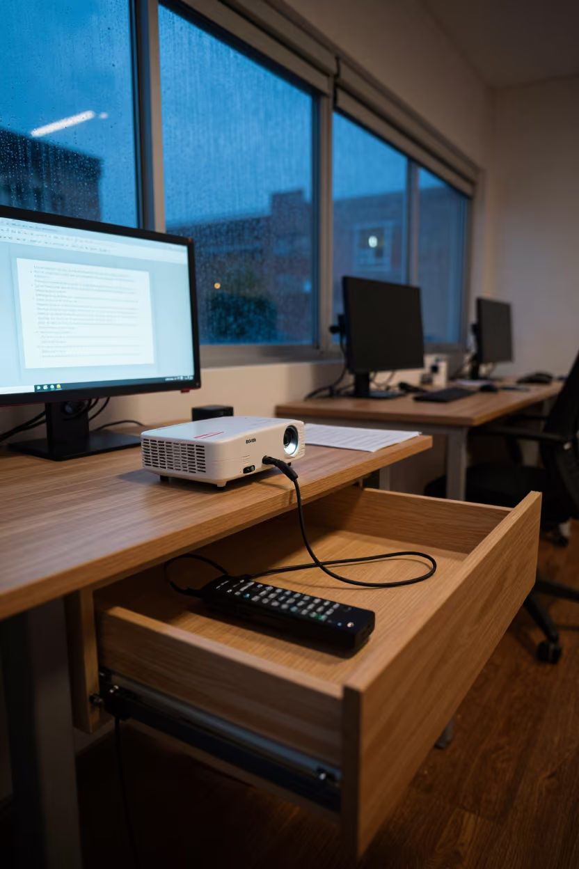 Indigo Twilight Remote Drawer Coworking Office in inside a coworking floor in Higüey