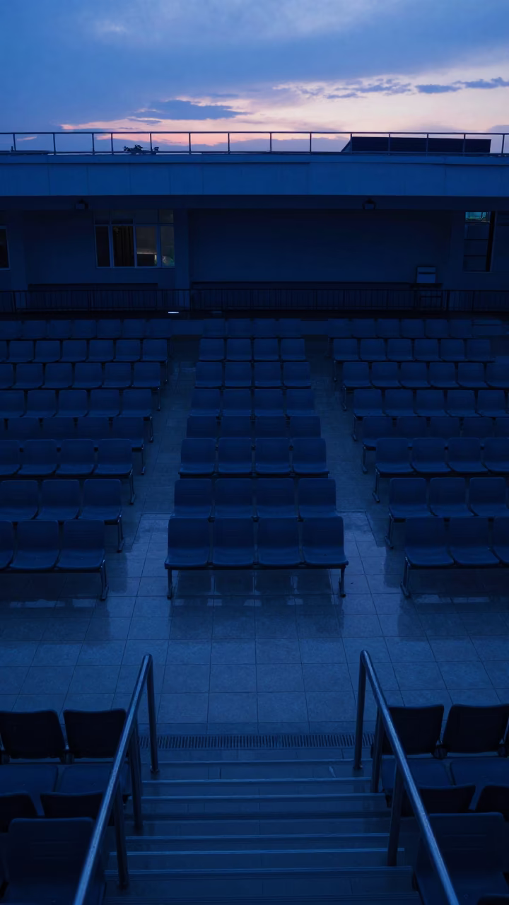 Indigo Twilight Seating Pattern in Stair Hall in inside a tiled stair hall near Novosibirsk
