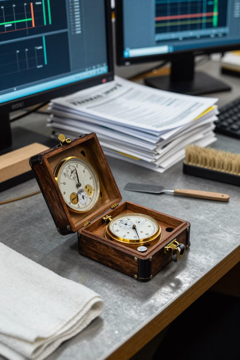 Industrial Watch Repair Bench in Zabrze Workshop in in Zabrze