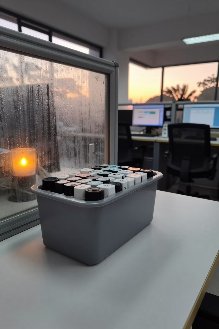 Ink Cartridge Bin in Bundi Office in inside an open-plan office bay in Bundi
