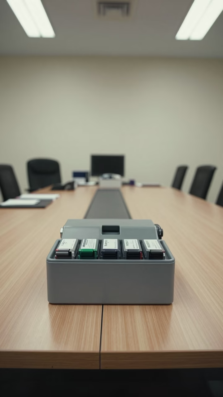 Ink Cartridge Bin in Davao Conference Room in inside a conference room in Davao