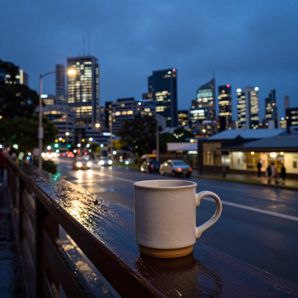 Interchange Glow in Sydney at Twilight in in Sydney, New South Wales, Australia