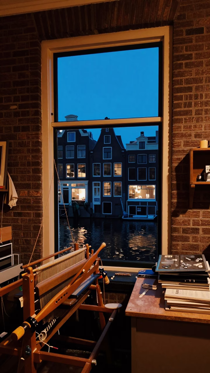 Interior Evening after dark in Amsterdam in in Amsterdam, Netherlands