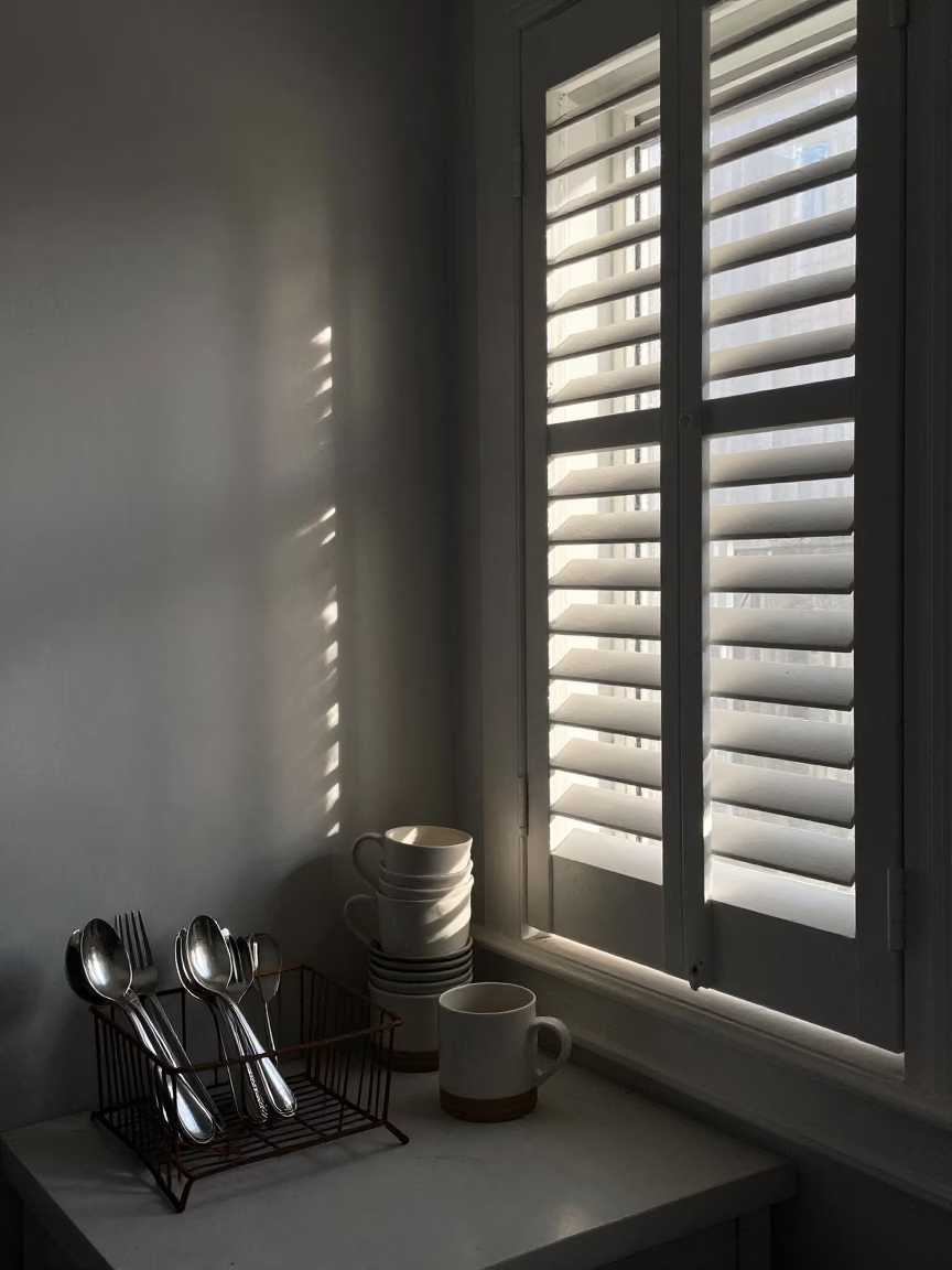 Interior Home in Montreal at As First Light Reaches The Scene in in Montreal, Quebec, Canada