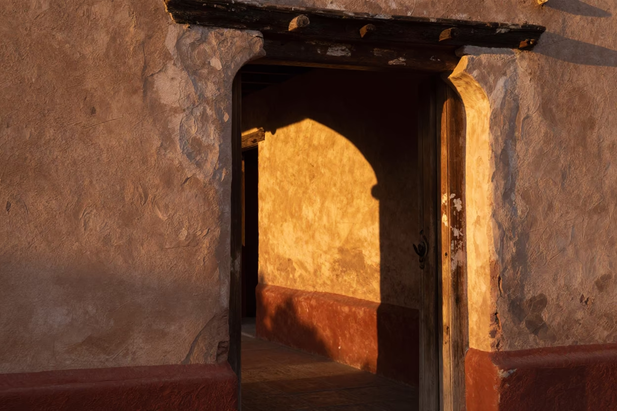 Interior Scene in Oaxaca at Golden Hour in in Oaxaca, Mexico
