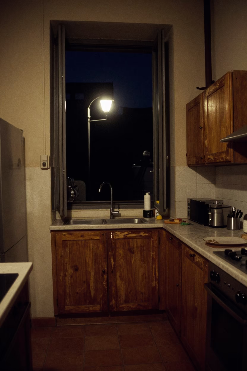 Interior Scene in Rome at Midnight Light in in Rome, Italy