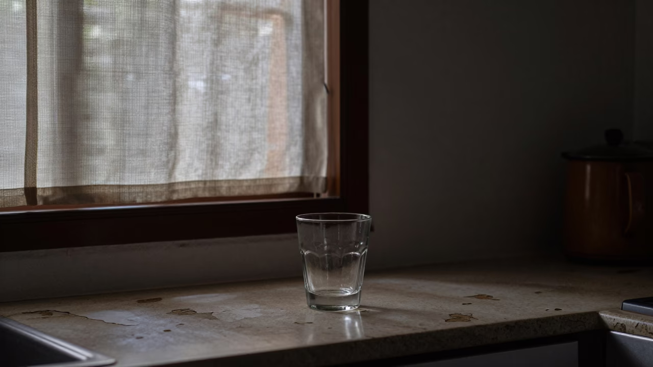 Interior Scene in Salvador at Midnight Light in in Salvador, Brazil