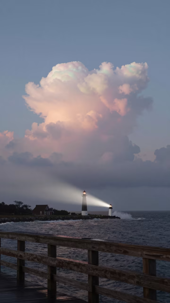 Iridescent Cloud Before Dawn in South Carolina in in South Carolina