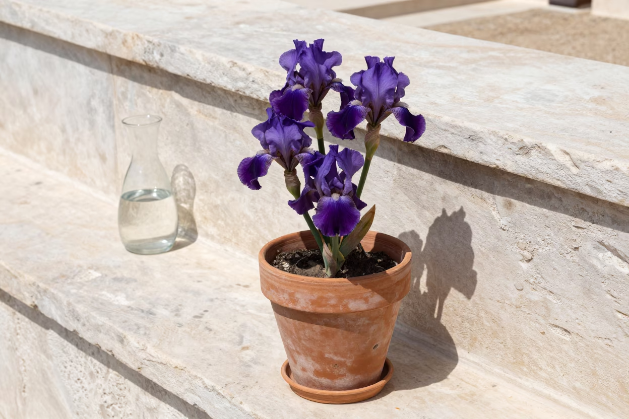 Iris Blossom in Athens in in Athens, Greece