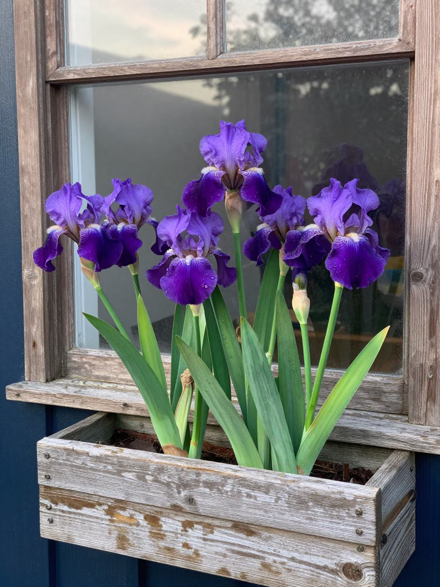 Iris Blossoms in Christchurch in in Christchurch, New Zealand