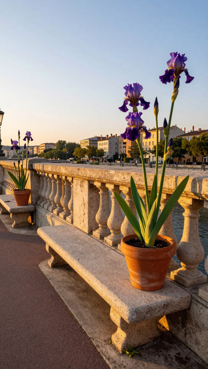 Iris Blossoms in Lyon in in Lyon, France