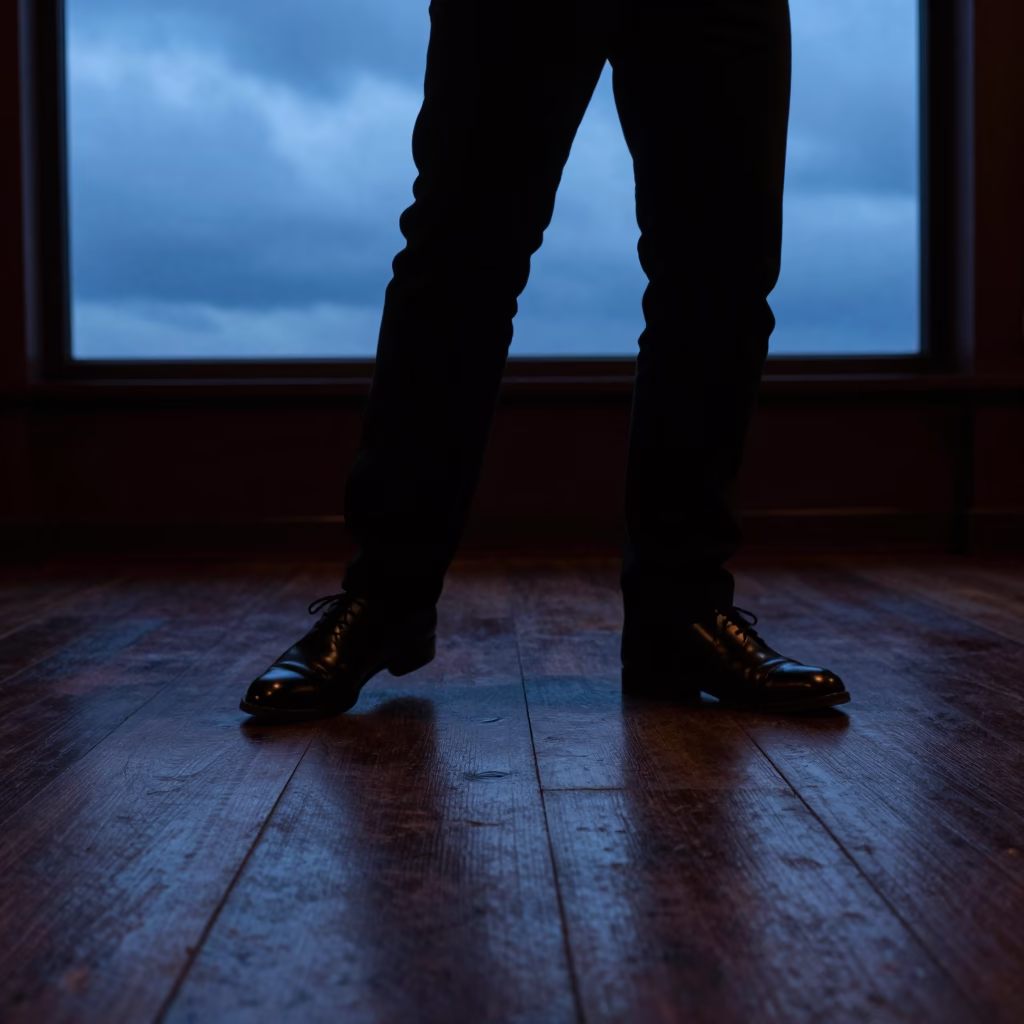Irish Dancer Feet on Malacca Pub Floor Twilight in in Malacca