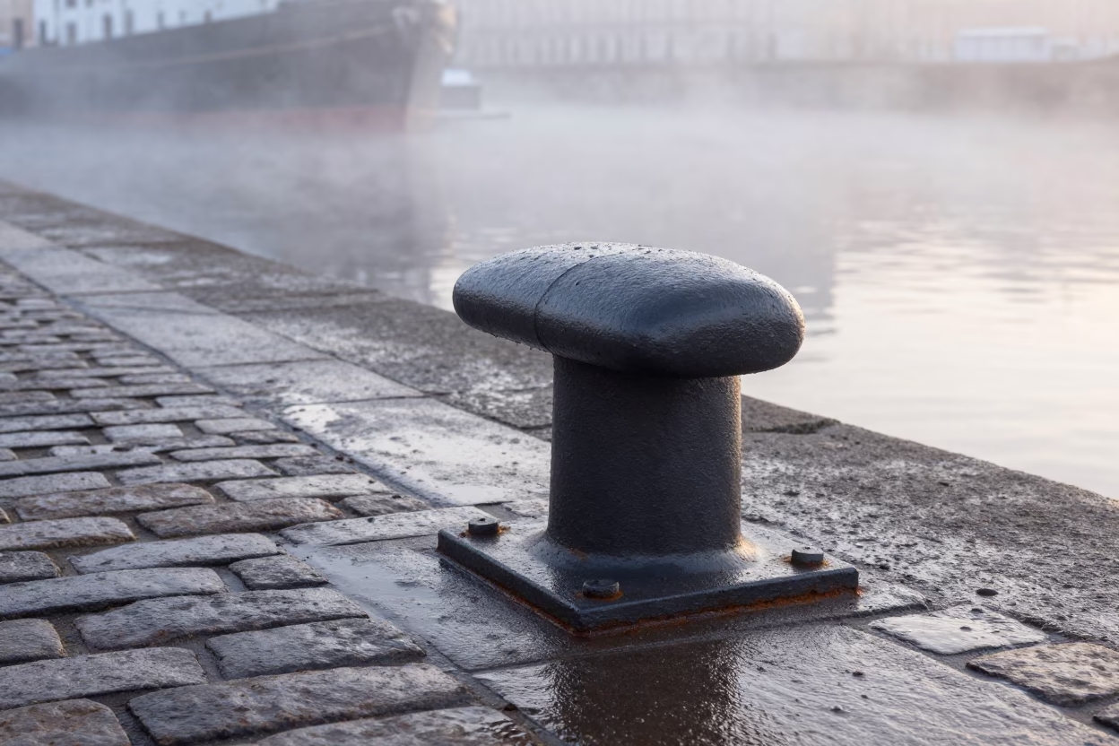 Iron Bollard in Copenhagen in in Copenhagen, Denmark