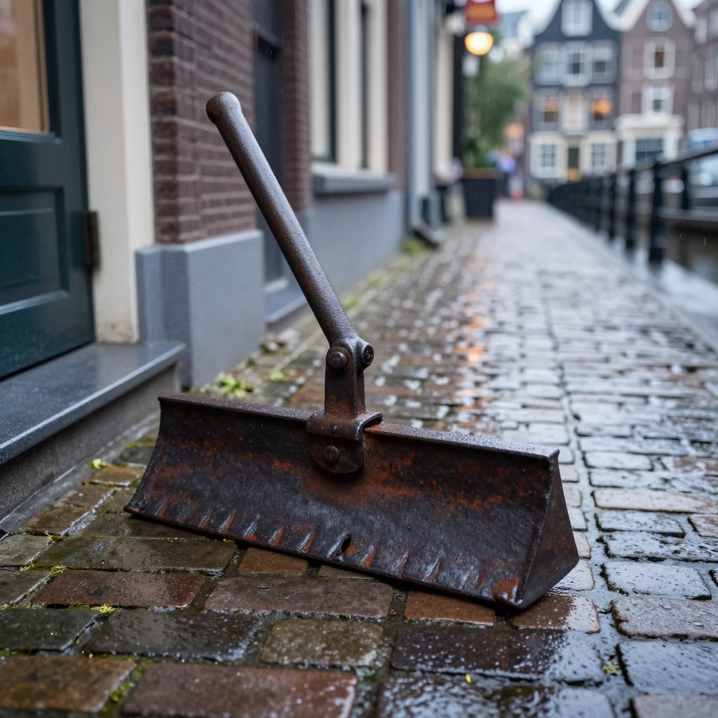Iron Boot Scraper in Amsterdam in in Amsterdam, Netherlands