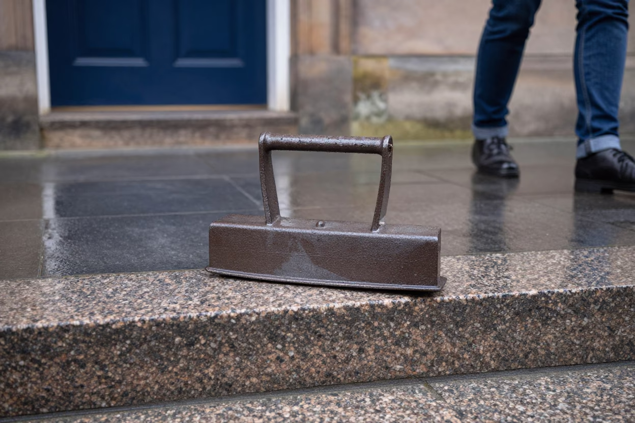 Iron Boot Scraper in Edinburgh in in Edinburgh, United Kingdom