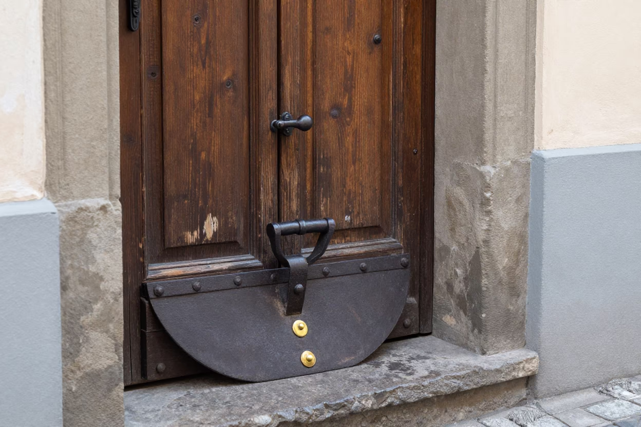 Iron Boot Scraper in Prague in in Prague, Czech Republic