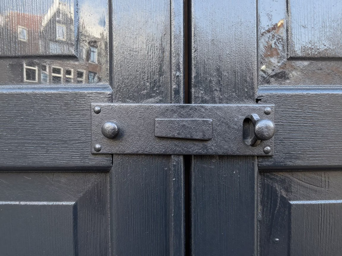 Iron Deadbolt in Amsterdam in in Amsterdam, Netherlands