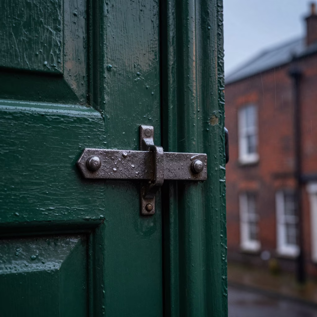 Iron Deadbolt in Liverpool in in Liverpool, United Kingdom