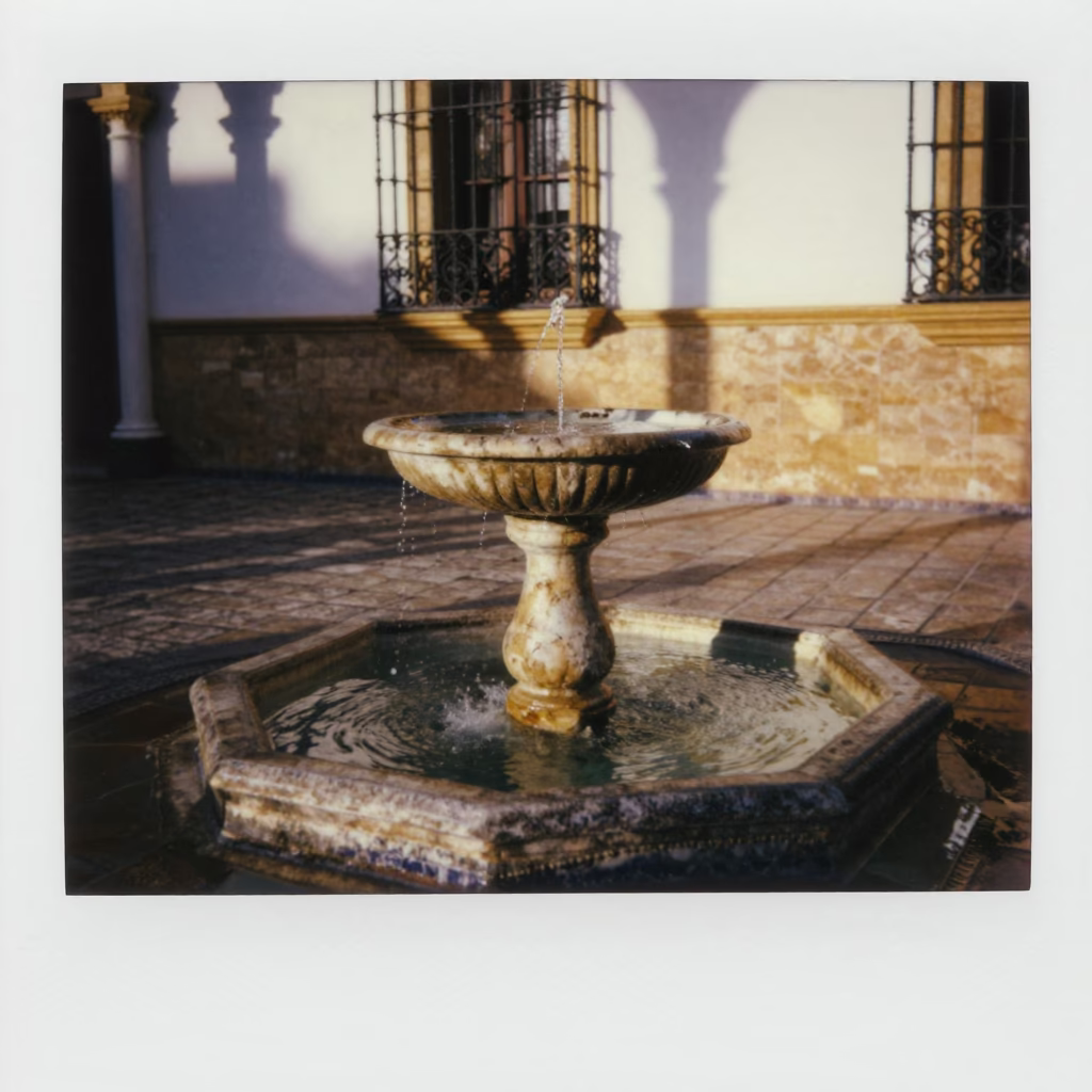 Iron Details in Seville at As First Light Reaches The Scene in in Seville, Spain