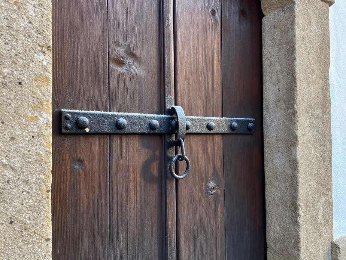 Iron Door Latch in Bilbao in in Bilbao, Spain