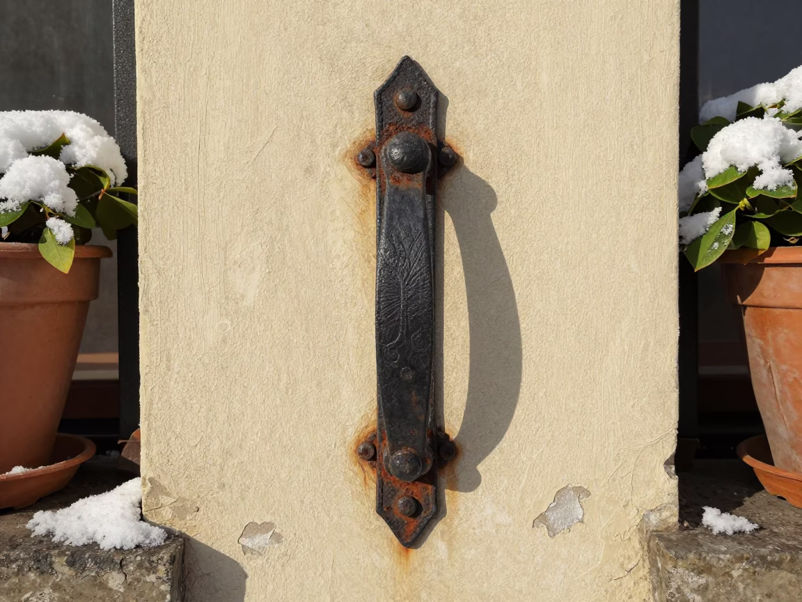Iron Gate Handle in Prague in in Prague, Czech Republic