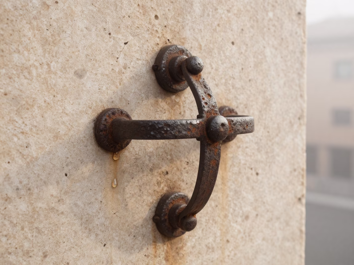 Iron Gate Handle in Rome in in Rome, Italy