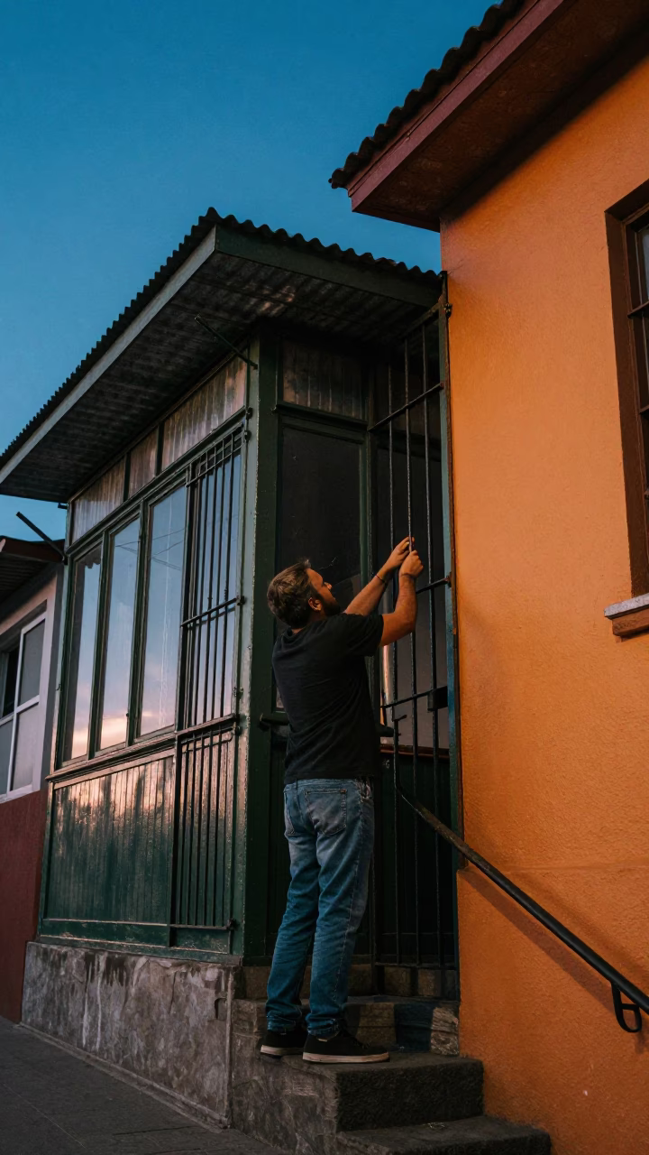 Iron Gate in Valparaiso in in Valparaiso, Chile