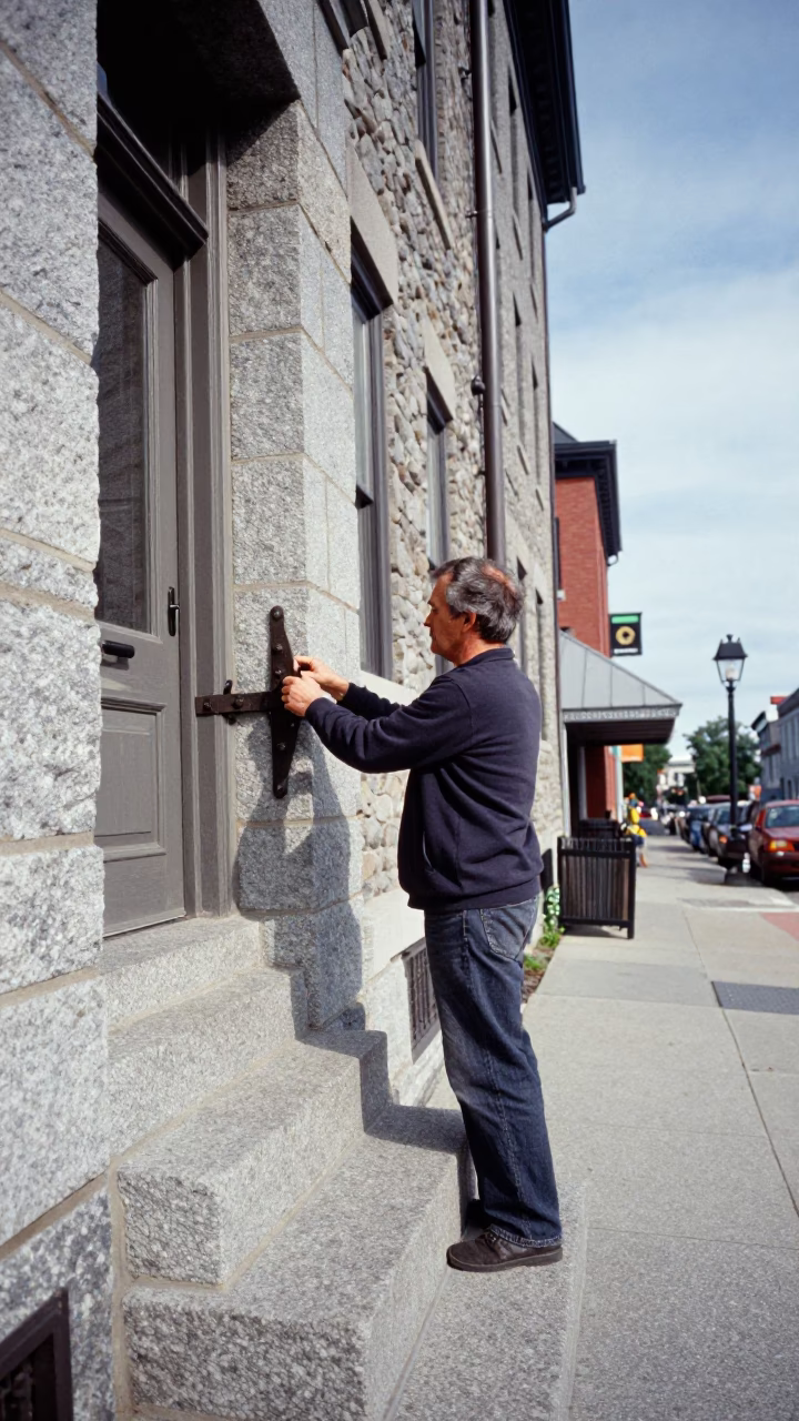 Iron Hinge in Halifax in in Halifax, Nova Scotia, Canada