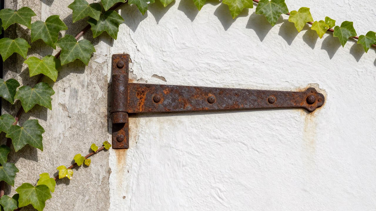 Iron Hinge in Porto in in Porto, Portugal