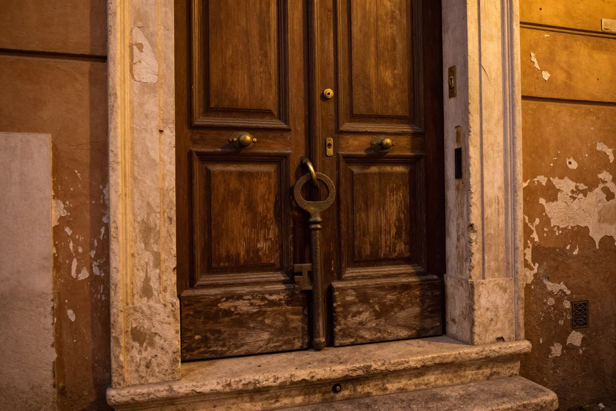 Iron Key in Rome in in Rome, Italy