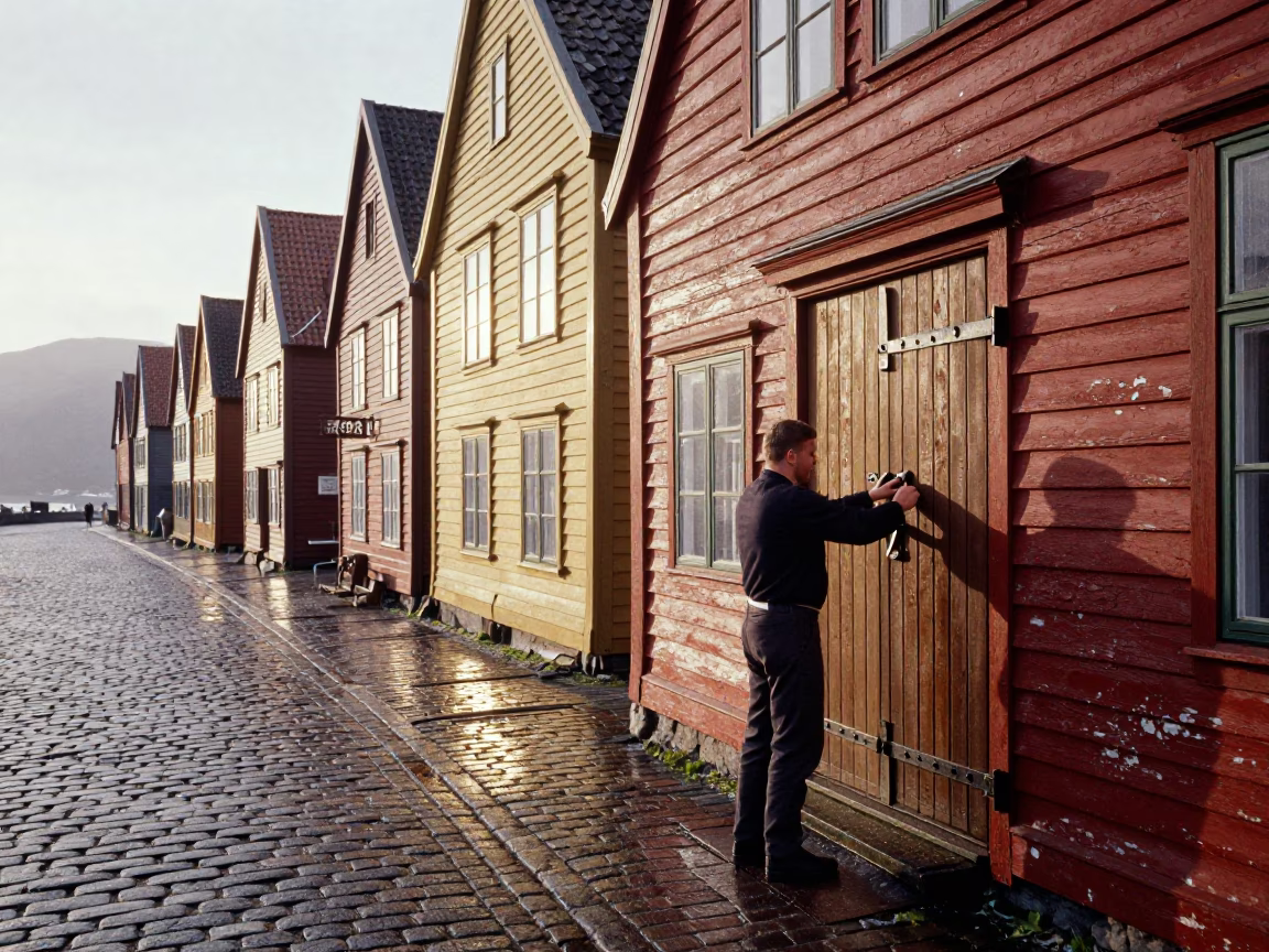 Iron Latch in Bergen in in Bergen, Norway