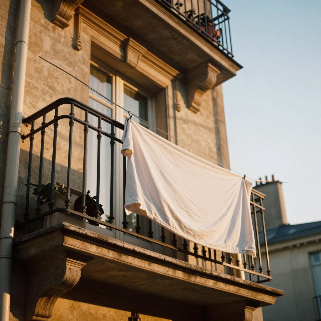 Iron Railing at Golden Hour in Paris in in Paris, France