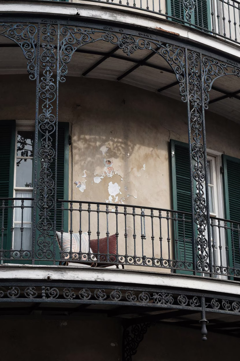 Iron Scrollwork in New Orleans in in New Orleans, Louisiana, United States